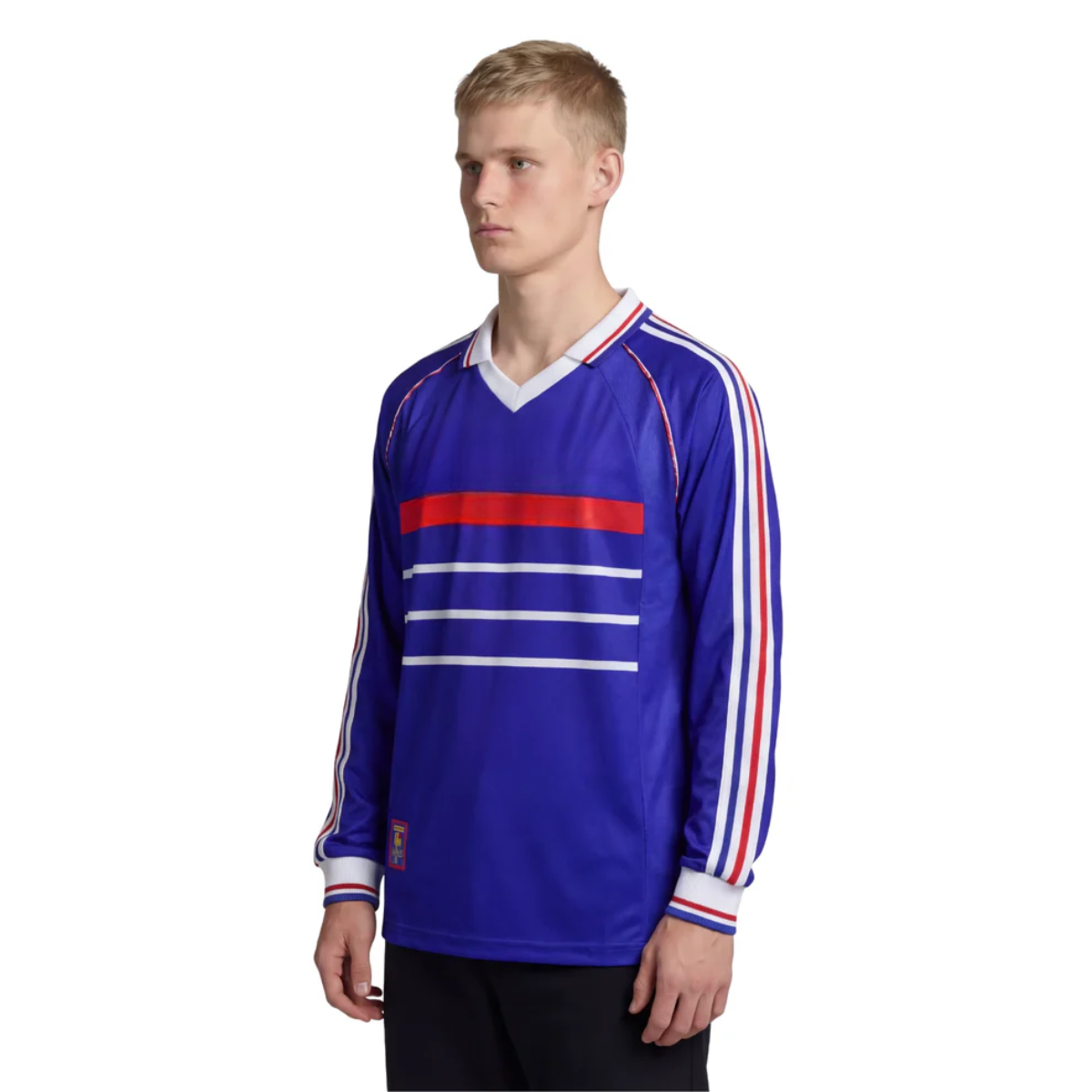 Jersey Long Sleeve France Home Retro 1998