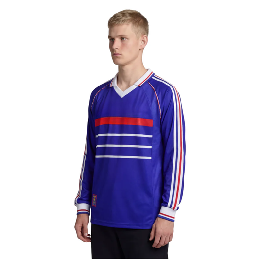 Jersey Long Sleeve France Home Retro 1998